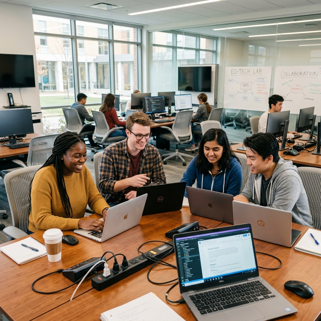 Students Learning Tech